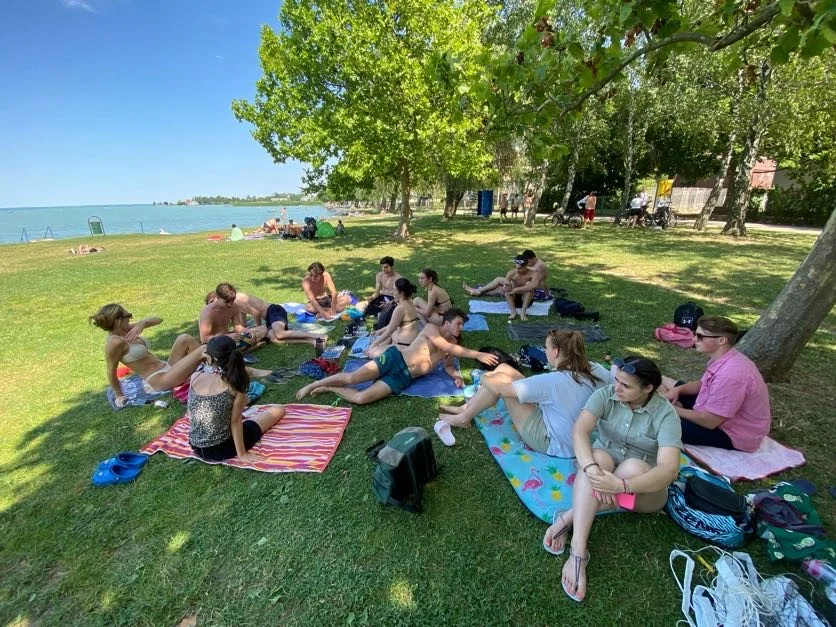 12.a-sok búcsúzó osztálytábora a Balatonon