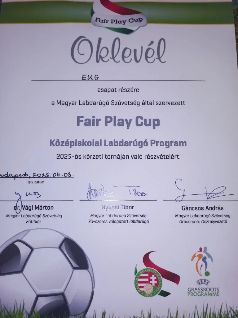 FAIR PLAY CUP LABDARÚGÓ TORNA - 2025