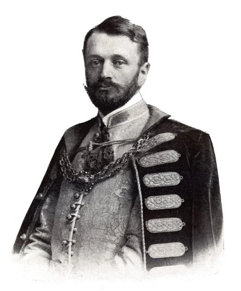 Ifj. gróf Andrássy Gyula portréja.
