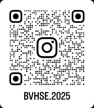 A BvHSE Instagram-oldalára (bvhse.2025) mutató QR-kód.